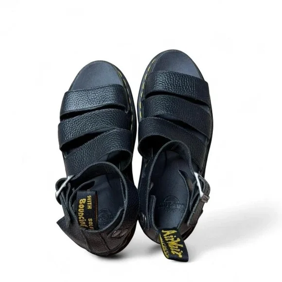 Dr marten Clarissa II sandals - Black Milled Napa Leather - Size 9 - docs - Picture 3 of 7